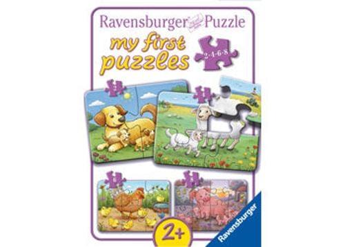 Ravensburger - Animal Families My First Puzzle 2/4/6/8 Pieces