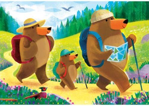 Ravensburger - Bear Family Vacations Puzzle 2x24 Pieces
