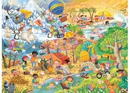 Ravensburger - Four Seasons of Fun Puzzle 100 Pieces