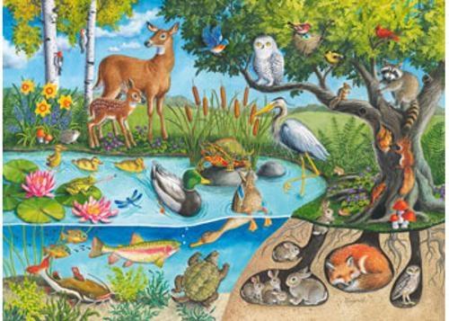 Ravensburger - Animals Above and Below Puzzle 60 Pieces