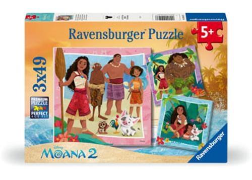 Ravensburger - Disney Moana Off to New Adventures 3x49 Pieces
