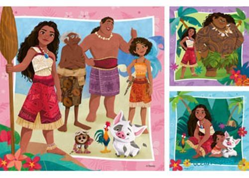 Ravensburger - Disney Moana Off to New Adventures 3x49 Pieces