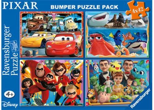 Ravensburger - Disney Pixar Bumper Pack Puzzle 4x42 Pieces