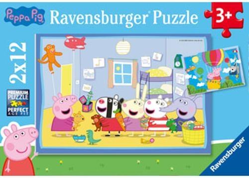 Ravensburger - Peppa's Adventures Puzzle 2x12 Pieces