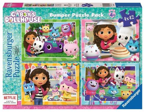 Ravensburger - A-Meow-Mazing Adventures! Bumper Pack 4x42 Pieces