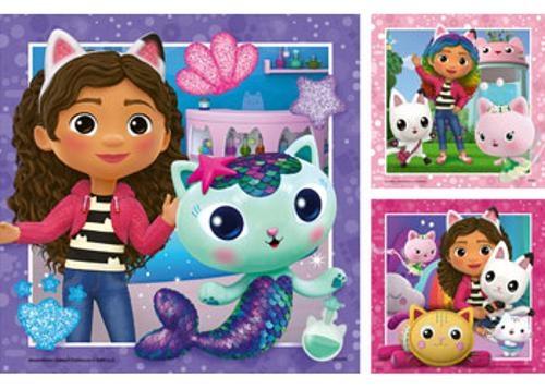 Ravensburger - Gabby's Dollhouse It's Meow Time! 3x49 Pieces