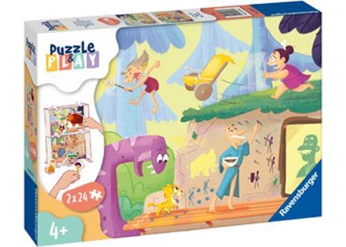Ravensburger - Prehistoric People Puzzle 2x24 Pieces