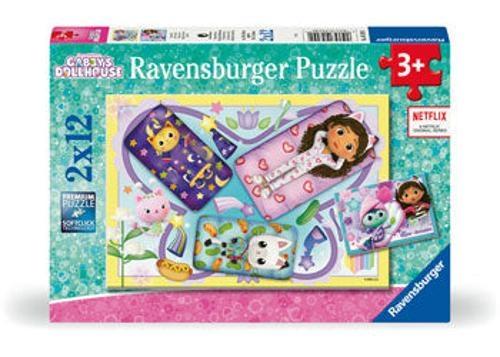 Ravensburger - Gabby's Dollhouse Magical Sleepover Puzzle 2x12 Pieces