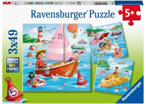 Ravensburger - Fun on the Water Puzzle 3x49 Pieces