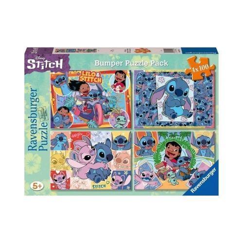 Ravensburger - Disney Stitch Bumper Pack Puzzle 4x100 Pieces