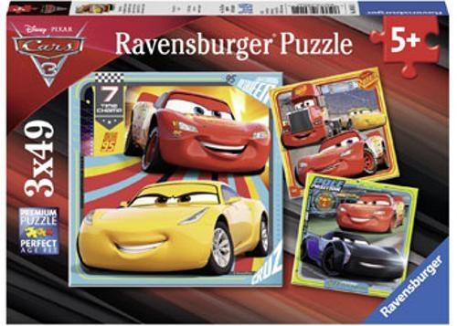 Ravensburger - Disney Cars 3 Collection Puzzle 3x49 Pieces