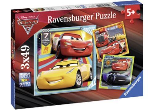Ravensburger - Disney Cars 3 Collection Puzzle 3x49 Pieces