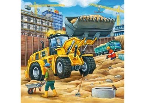Ravensburger - Large Construction Vehicles Puzzle 3x49 Pieces