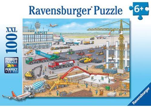 Ravensburger - Construction at the Airport Puzzle 100 Pieces