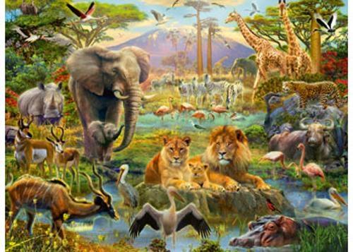 Ravensburger - Animals of the Savanna Puzzle 200 Pieces