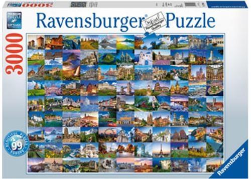 Ravensburger - 99 Beautiful Places of Europe Puzzle 3000 Pieces