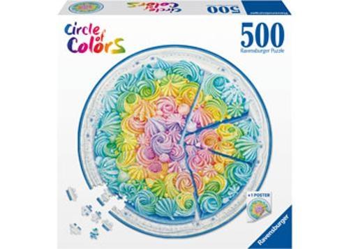 Ravensburger - Rainbow Cake Circle Puzzle 500 Pieces