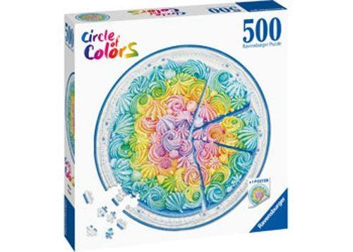 Ravensburger - Rainbow Cake Circle Puzzle 500 Pieces