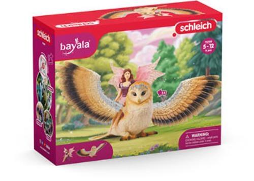 Schleich - Fairy In Flight On Glam-Owl
