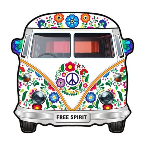 Kombi Van Ceramic Coasters With Cork Back Set of 4