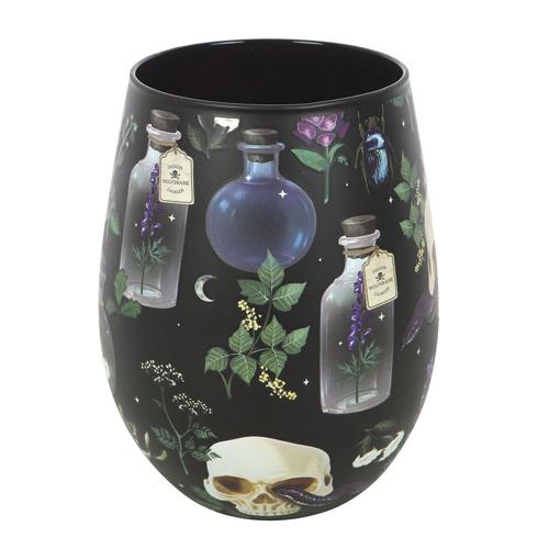 Venom & Vines Skull Botanical Stemless Glass 500ml