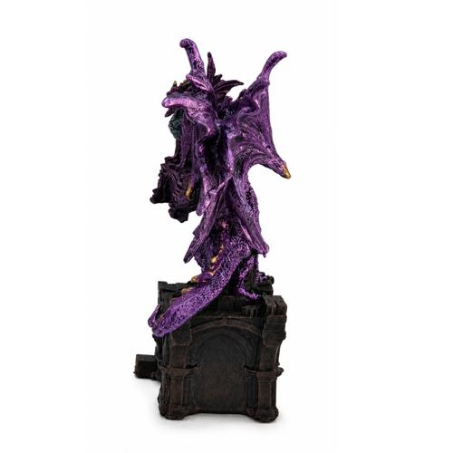 Purple Sentinel Dragon Polyresin Figurine 12.5cm