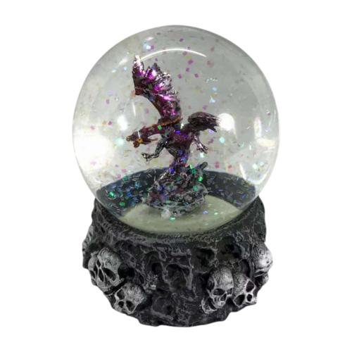 Purple Dragon Water Globe 10cm