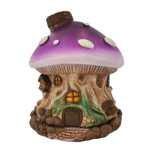 Purple Mushroom Incense Holder 10cm