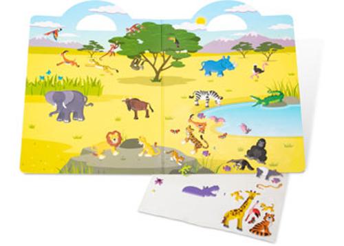 Melissa & Doug - Reusable Puffy Sticker Play Set - Safari