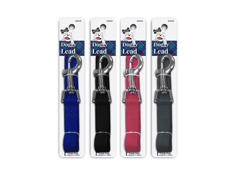 Pet Lead - Max Treats Patterned L 2.0 x 120cm (Set of 12 Assorted)