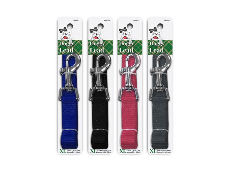Pet Lead - Max Treats Patterned XL 2.5 x 120cm (Set of 12 Assorted)