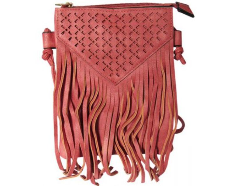 Shoulder Bag Tassels BlushPink