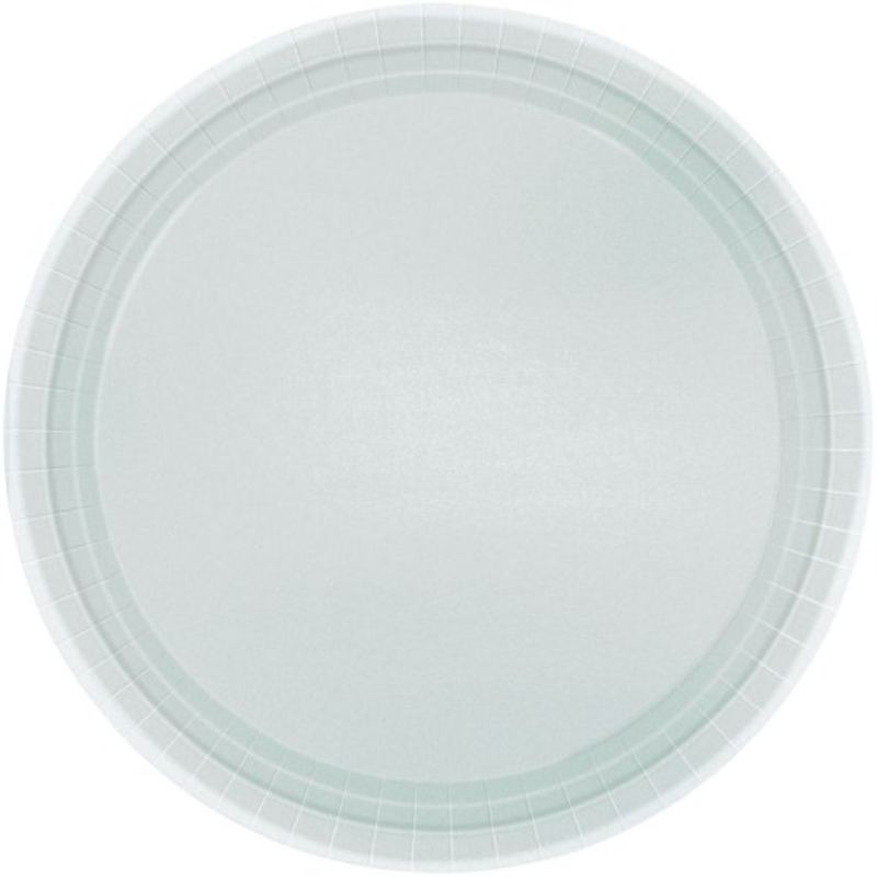 Paper Plates 17cm Round 20CT - Silver - Pack of 20