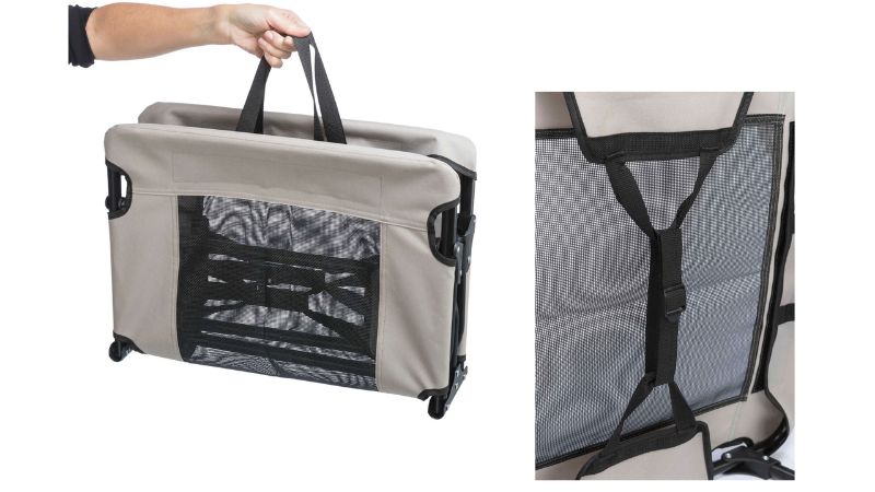 Dog Lounger - 79 x 19 x 50cm (Grey/Black)