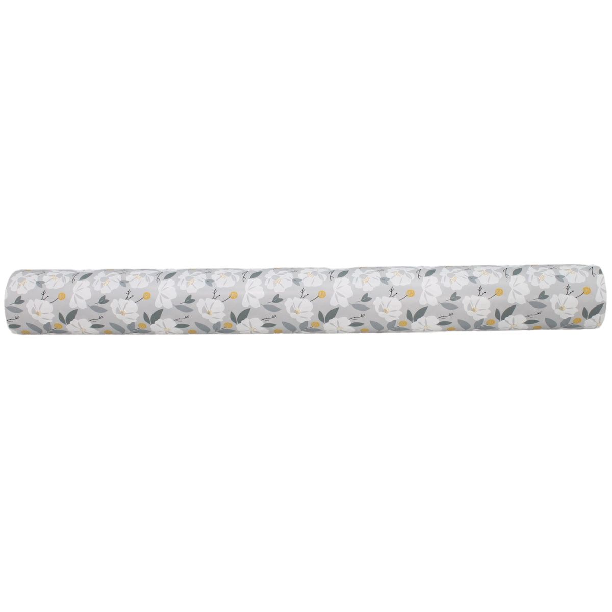 Gloss White Gift Wrapping Paper Abstract Flowers