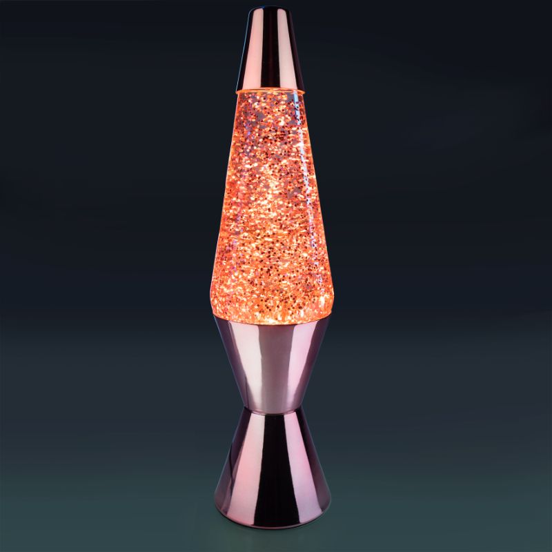 Diamond Glitter Lamp - Rose Gold (36cm)