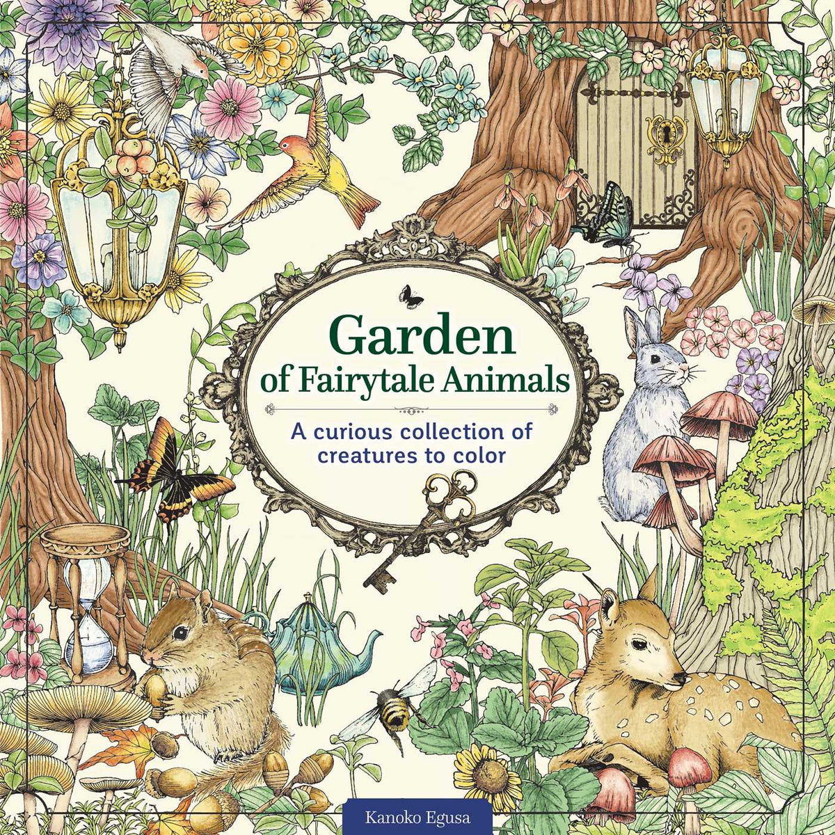 Garden of Fairytale Animals - Colouring Book