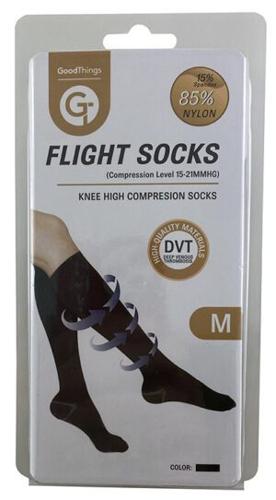 Compression - FLIGHT SOCKS KNEE HIGH BLACK MEDIUM 1PR