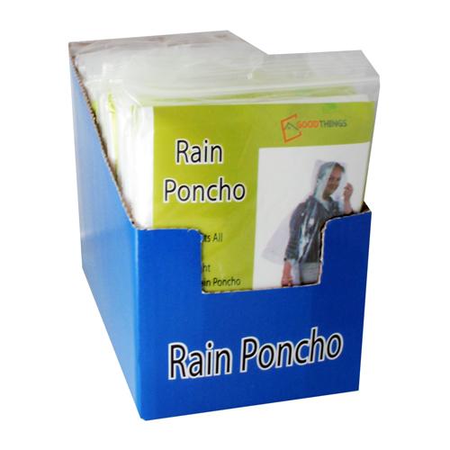 Rain Poncho Adult Disp 12