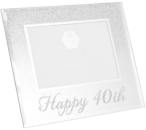 Photo Frame - Glitter Mirror Frame 40th