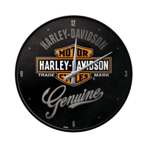 Metal Wall Clock - Harley Davidson