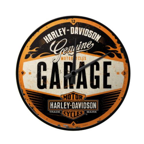 Metal Wall Clock - - HD Garage