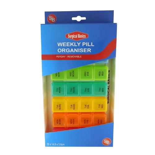 Pill Box Lrg 7 Day 4 Sec