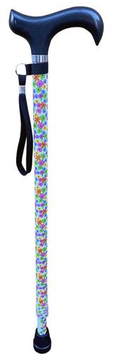 Walking Stick BRIGHT FLORAL ADJ 72-95CM