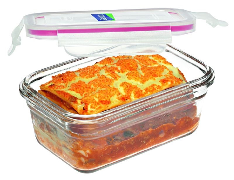 Rectangular Glass Container - GLASSLOCK (1730ml)