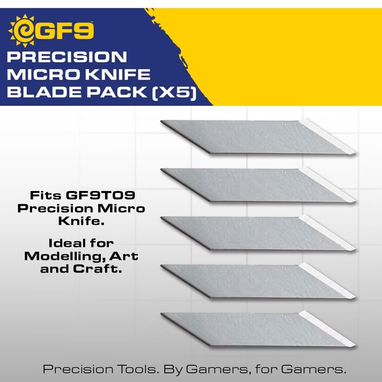 Gale Force 9: Precision Hobby Tools - Precision Micro Knife Blade Pack (5)