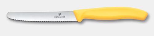 Victorinox Tomato & Sausage Knife 6.7838 - 11cm New Yellow Handle