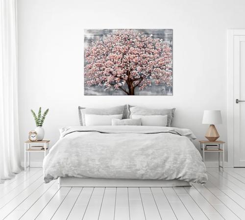 Hand Painted Flower Painting - Stretched Canvas