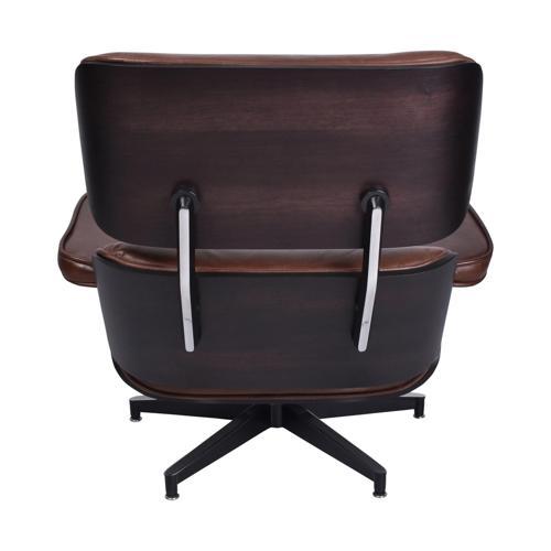 Eames Chair & Footstool Vintage Cigar - 780 X 850 X 890