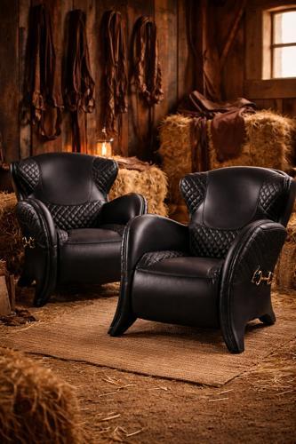 Rodeo Chair - Belon Black - 790x850x850; Seat Height: 400mm